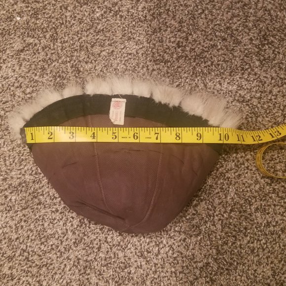 Vintage Cream Fur Hat - Picture 4 of 7